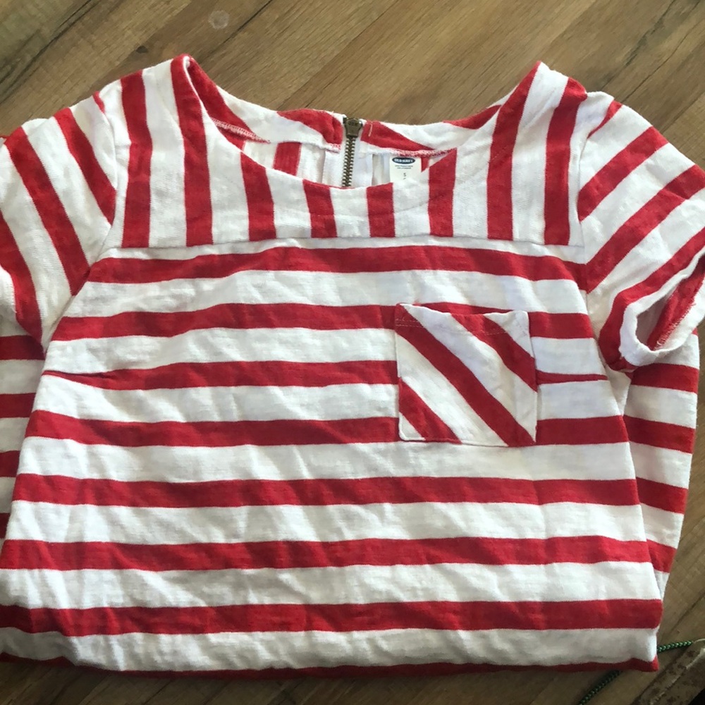 Old Navy Tee Shirt Dress (Red and White)